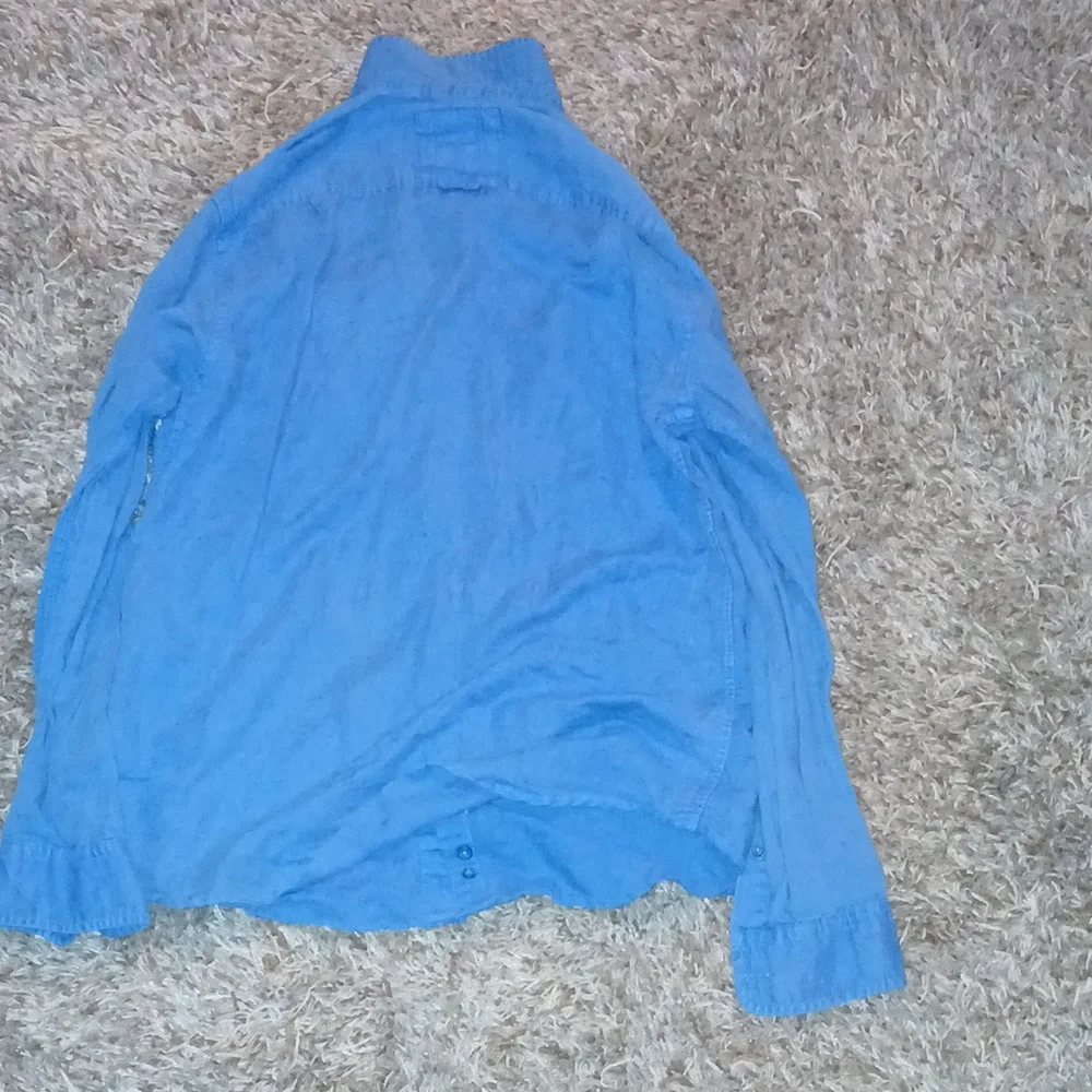 Blue Button-Up Shirt - Picture 5 of 6